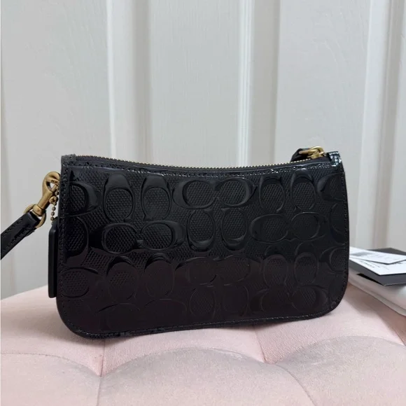 Coach Penn Shoulder Bag Black Patent - Picture 5 of 15